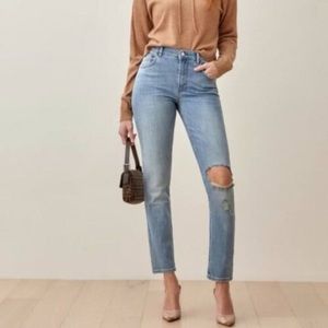 NEW Reformation Harper High Rise Skinny Jeans